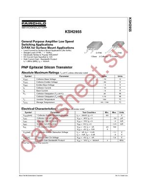 KSH2955TF datasheet  